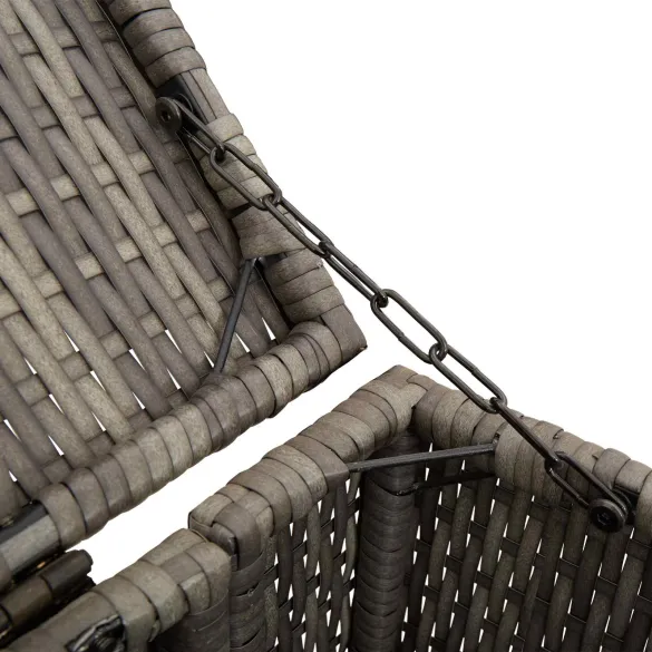 Cutie Gunoi Gri 65x80x115 cm Polietilenă | Livrare Gratuită