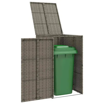 Cutie Gunoi Gri 65x80x115 cm Polietilenă | Livrare Gratuită