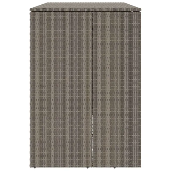 Cutii Gunoi Exterior Gri 2 Bucăți | Polietilenă Rezistentă