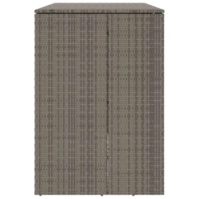 Cutii Gunoi Exterior Gri 2 Bucăți | Polietilenă Rezistentă