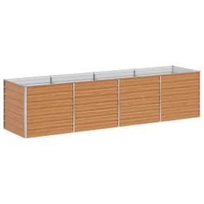 Strat Înălțat Grădină Maro 320x80x77cm - Livrare Gratuită 2