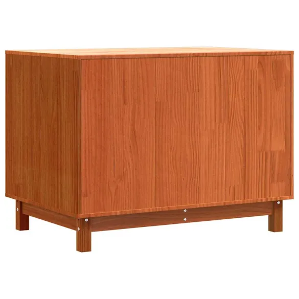 Casă Câini Lemn Masiv cu Depozitare 90x60x67cm