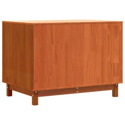 Casă Câini Lemn Masiv cu Depozitare 90x60x67cm