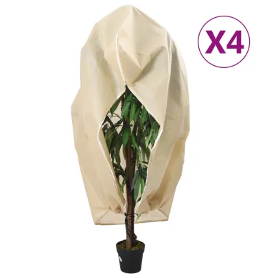 Huse Plante Fleece Iarnă - Set 4 bucăți 1.55x1.55m