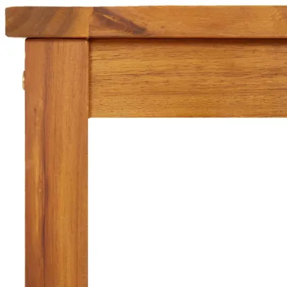 Bancă Grădină Lemn Acacia Masiv - 80x35x45 cm