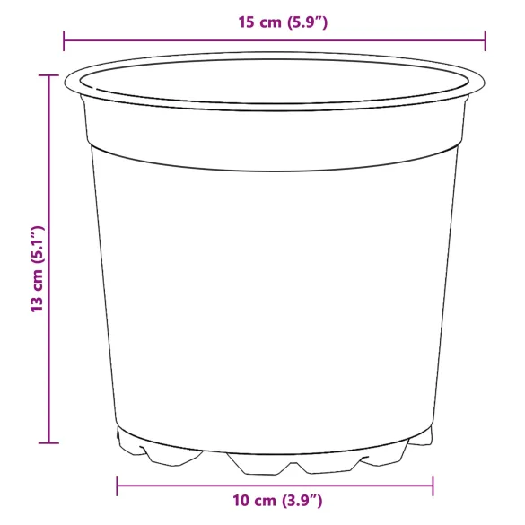 Vaze Flori Plastic Ceramicat, Set 200 Bucati | Comanda Acum