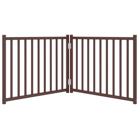 Poartă Pliabilă Câini Lemn Brad | 160 cm | Livrare Gratuită