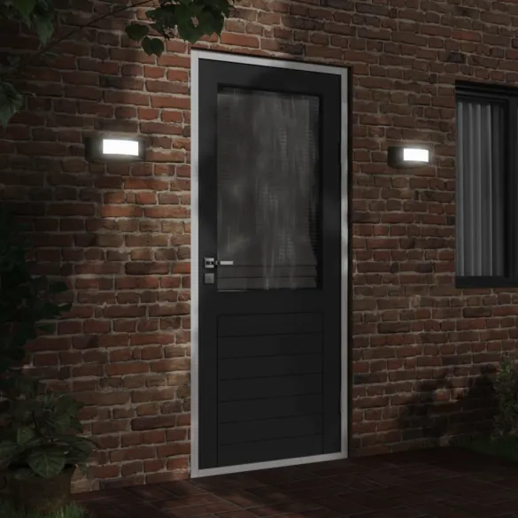 Lămpi Perete Exterior IP44, Oțel Inoxidabil | 2 Bucăți