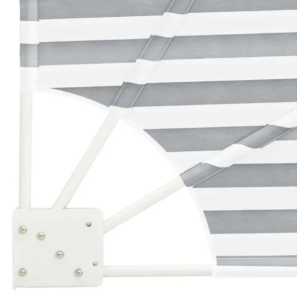 Ecran de intimitate balcon Antracit/Alb 210x210 cm | Livrare Gratuită