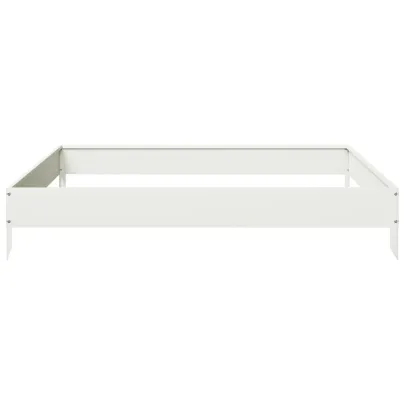 Strat Înaltat Grădină Alb Oțel 100x100 cm - Comandă