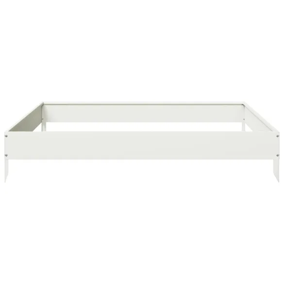 Strat Înaltat Grădină Alb Oțel 100x100 cm - Comandă