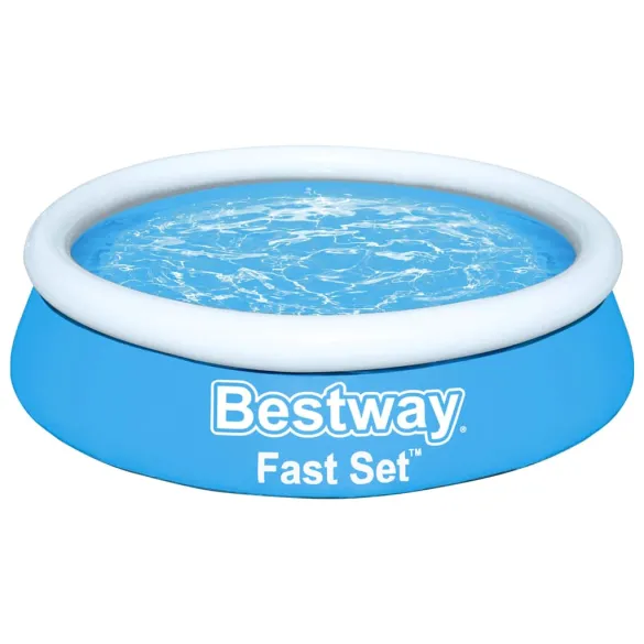 Piscină Gonflabilă Fast Set Albastru 183 cm - Bestway