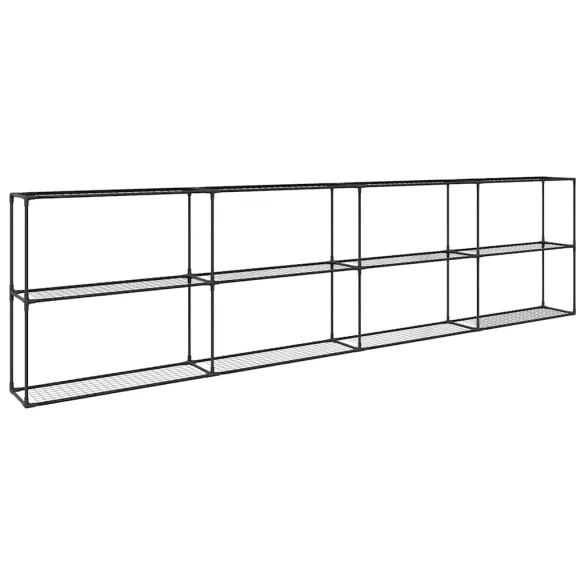 Stand Plante Exterior 3 Niveluri Oțel Negru | Comandă Online