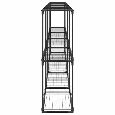 Stand Plante Exterior 3 Niveluri Oțel Negru | Comandă Online