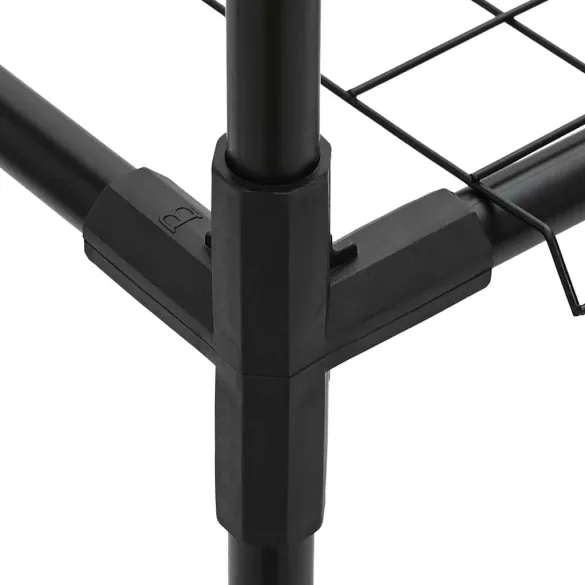 Stand Plante Exterior 3 Niveluri Oțel Negru | Comandă Online