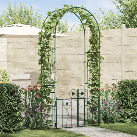 Arc de Grădină Verde Simplu, 218 cm | Decor Exterior