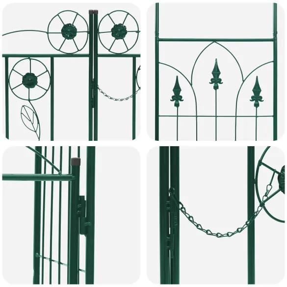 Arc de Grădină Verde Simplu, 218 cm | Decor Exterior