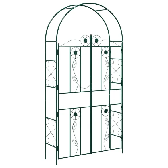 Arc de Grădină Verde Simplu | Fier Durabil | Livrare Gratis