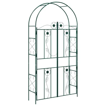 Arc de Grădină Verde Simplu | Fier Durabil | Livrare Gratis