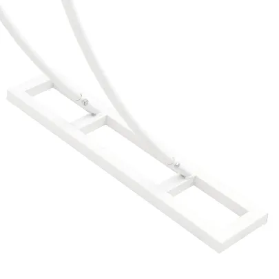 Arc Nuntă Alb Oțel | Decor Grădină | Livrare Gratuită