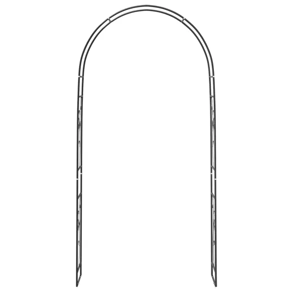 Arc Floral Negru Grădină - Metal Durable, Livrare Gratuită