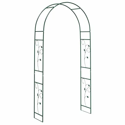 Arc Floral Grădină Metal Verde | Decor Exterior Elegant