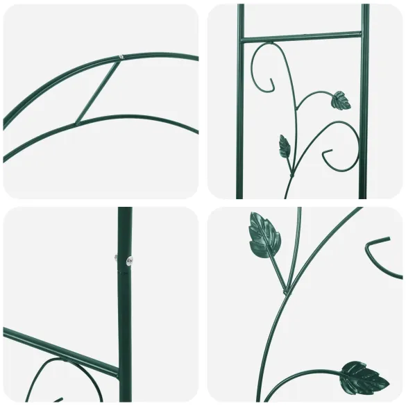 Arc Floral Grădină Metal Verde | Decor Exterior Elegant