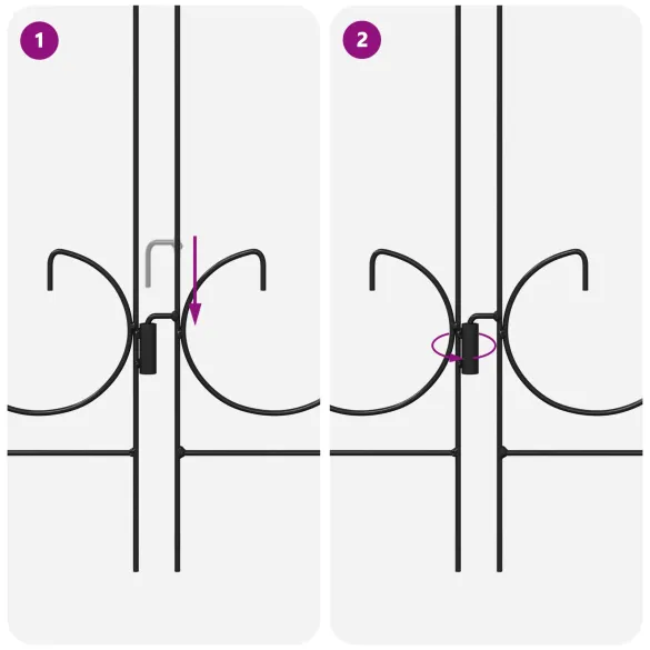 Gard Spalier Negru | Decor Grădină Rustic | Livrare Gratuită