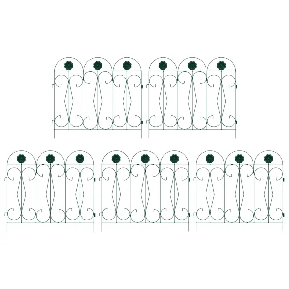 Gard Spalier Verde | Decor Grădină Rustic | Livrare Gratuită