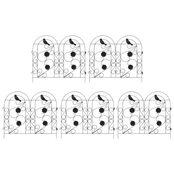 Gard Spalier Negru | Decor Exterior Rustic și Modern