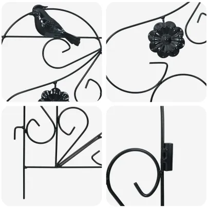 Gard Spalier Negru | Decor Exterior Rustic și Modern