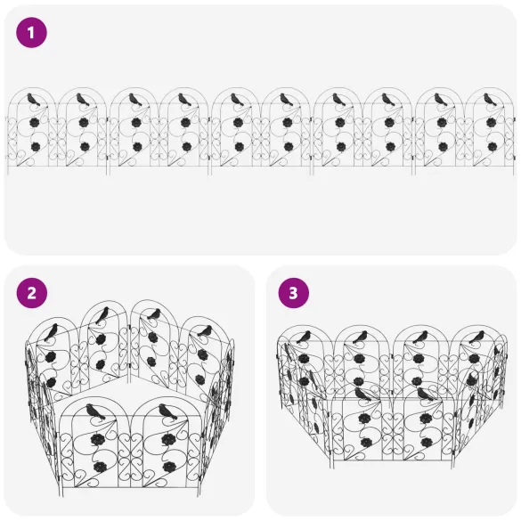 Gard Spalier Negru | Decor Exterior Rustic și Modern