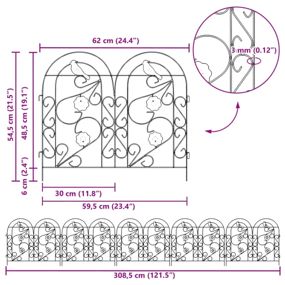 Gard Spalier Negru | Decor Exterior Rustic și Modern