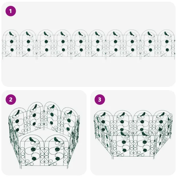 Gard Spalier Verde pentru Grădină | Decor Rustic