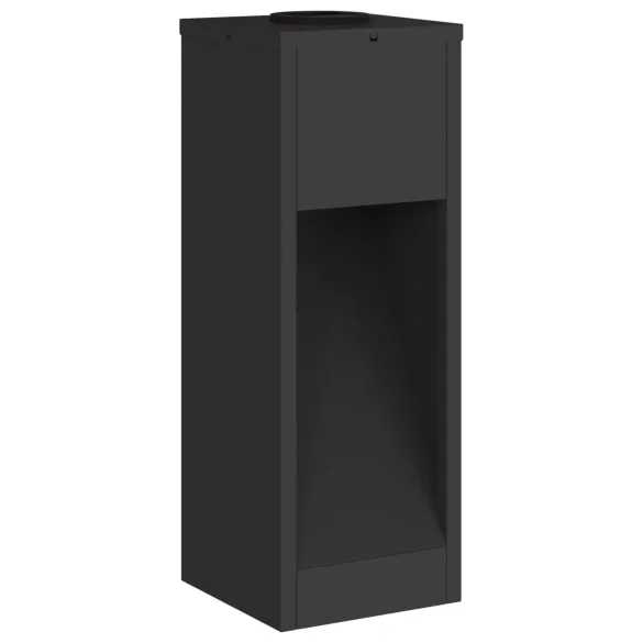 Lămpi LED Solar pentru Alei, 2 Bucăți - Negru, Oțel