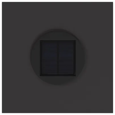 Lămpi LED Solar pentru Alei, 2 Bucăți - Negru, Oțel