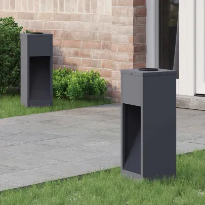 Lămpi Solar LED pentru Alei | 2 Bucăți Antracit