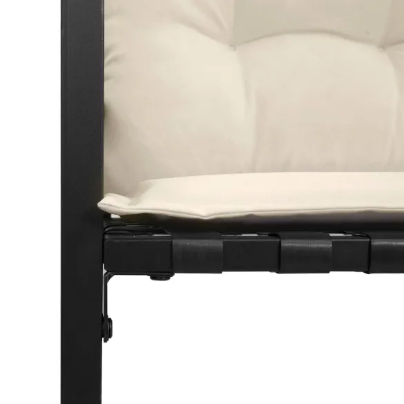 Bancă Grădină Lemn Acacia cu Pernă | Livrare Gratuită