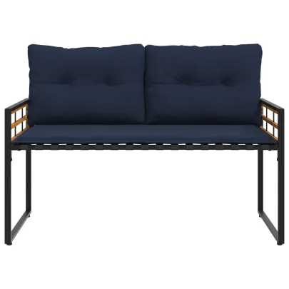 Bancă din Lemn de Acacia cu Pernă | Livrare Gratuită