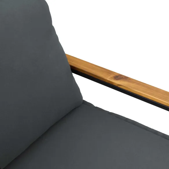 Bancă Ratan cu Pernă pentru Grădină și Terasă