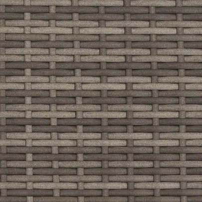 Bancă Ratan Gri și Albastru Marin pentru Grădină și Terasă