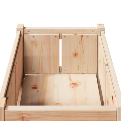 Vază Grădină Lemn Masiv de Pin 50x50x70 cm | Livrare Gratuită