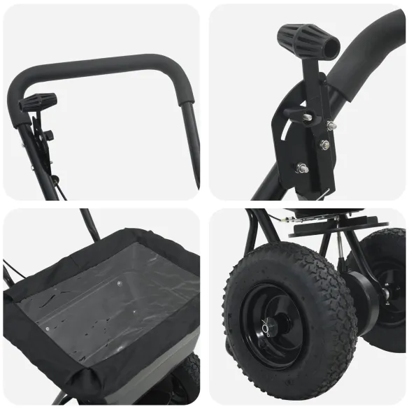 Împrăștietor Semințe și Îngrășăminte | 29L, Negru