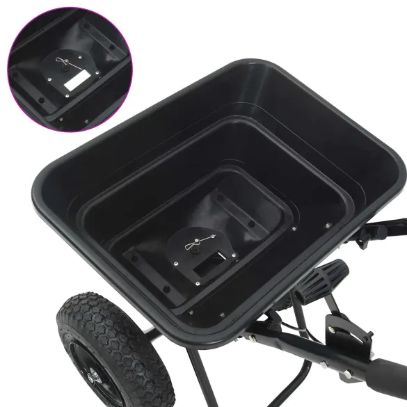 Împrăștietor Semințe și Îngrășăminte | 29L, Negru