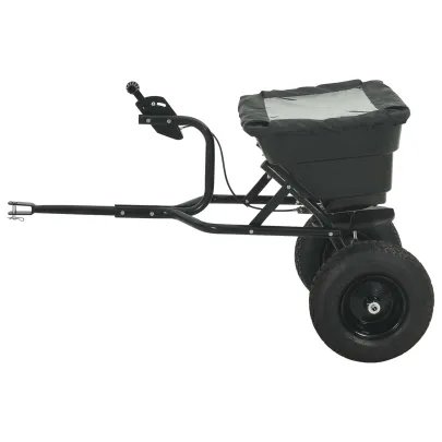 Împrăștietor Negru PVC și Oțel 106x53x75 cm