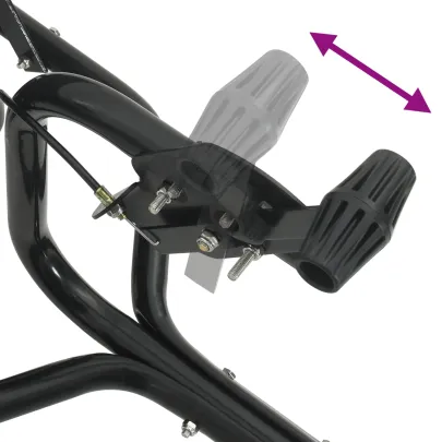 Împrăștietor Negru PVC și Oțel 106x53x75 cm