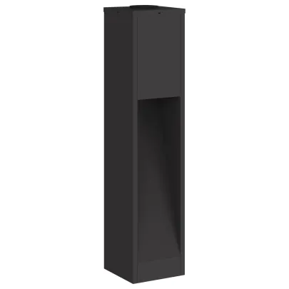 Lămpi Alee Solar LED 2 Bucăți, Oțel Negru | Livrare Gratuită