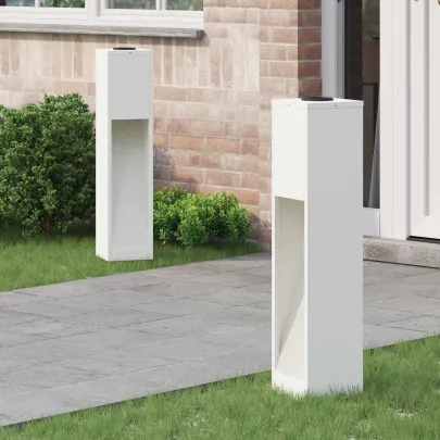 Lămpi de Alee LED Solar | 2 bucăți | Oțel Rezistent