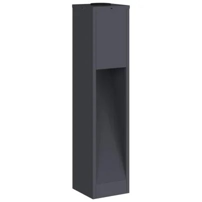 Lămpi Alee Solar LED 2 bucăți Antracit | Iluminat Exterior