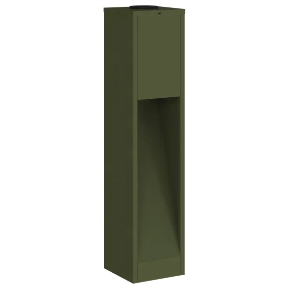 Lămpi de Alee Solar LED 2 bucăți - Verde Măsliniu